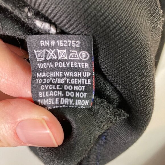 Mens Lon Nyc Across the Pond Cardigan Jacket Full Zip Black M Polyester NWT - Picture 9 of 9